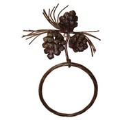 Metal Pine Cone Towel Ring