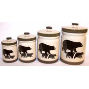 Bear Crossing 4 Pc Canister Set