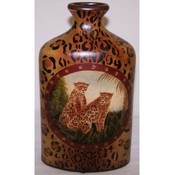 10" Oblong Vase Leopard