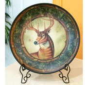 10" Deer Plate W/ Stand