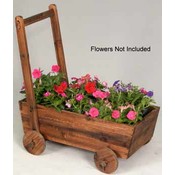 25"X23.5" Wood Garden Cart