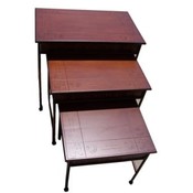 Wood/Metal Horse stacking table