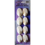 8 pack Adhesive Hooks