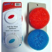 2 Pc Mesh Scour Pad with Handle