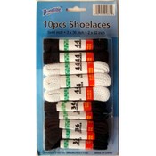 Shoelaces 10 pack  USA  Sizes 44-32inches assorted