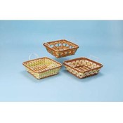 Wicker Basket With Handles Square
