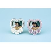 Velvet Backed Heart Shapped picture Frame