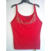 Ladies Plus Sizes Sweater Knit Embellished Tops