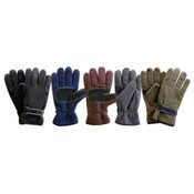 Fleece Glove With Leather Palm