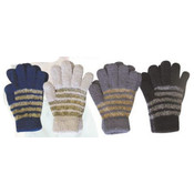Stripe Soft Yarn Glove - Men