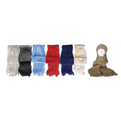 Knit Scarf + Beanie Set 7 X 72