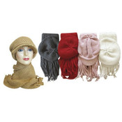 Knit Hat And Scarf Set