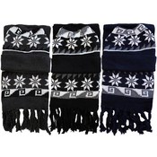  2 Pc Mens Matching Beanie-Scarf Set(Cas...