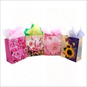 Floral Glossy Bag Ast.X4 Assorted Colors + Styles