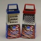 4 Side Grater With Handle Assorted Colors