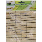 50 Piece Wooden Cloths Pins