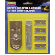 Scraper &amp; Carton Cutter with 4 Blades