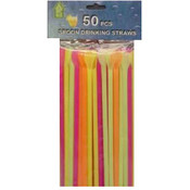 50 Piece Spoon Straws New Colors