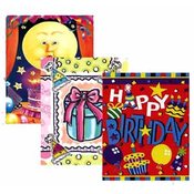XL Birthday Gift Bags-3Assorted Styles