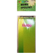 5 Pack Spiral Note Books 1 Design