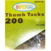 200 Piece Silver Thumb Tacks