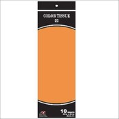 10 Sheet Solid Tissue (Orange)