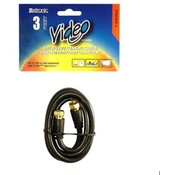 3 Foot Black Coaxial Cable.
