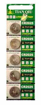 5 Pack Lithium Batteries-Carded