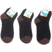 Ladies Fuzzy Ankle Socks.