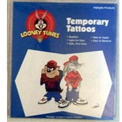 Looney Tunes Taz &amp; Bugs Bunny Temporary Tattoo