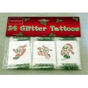 Peppermint Pals Glitter Tattoos - 24 count