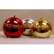Metallic Ball Ornament Candle Assortment