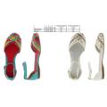 Women's Braided Patent Flat With Ankle Strap Shoe