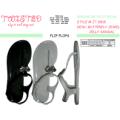 T-Strap Jelly Sandal With Butterfly Jewel