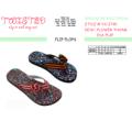 Printed Eva Flip Flop With Canvas Bow Thong