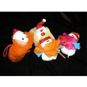 5" Christmas Scrub With Attached Holiday Plush Toy