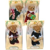 2.5" Victorian Bear Plush Ornaments