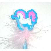 Novelty Unicorn Pen With Feathers