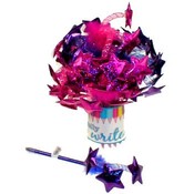 Mylar Star Pen w/Feathers