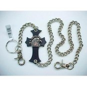 30" Long Metal Chain with U.S. Military Cross