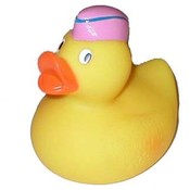 Flight Attendant Rubber Duck with Squeek