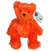 9.5" Orange Plush Beanie bear halloween