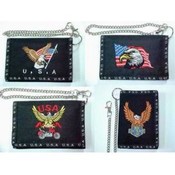 Embroidered Biker Wallets Assortment