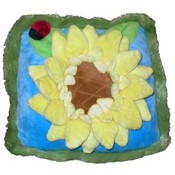 11" Sunflower 3D Pillow