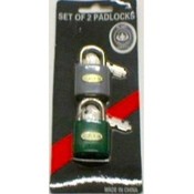 2PIECE PADLOCK SET WITH KEYS