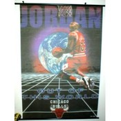 Michael Jordan NBA Silk Screen Image Banner