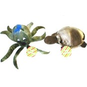 Octopus and Turtle plush toy assortment.