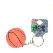 Soft Basketball Keychain