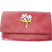 Valentine's Day Burgundy Purse With Snaps