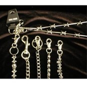 BIKER DANGLE 15" LONG KEYCHAINS